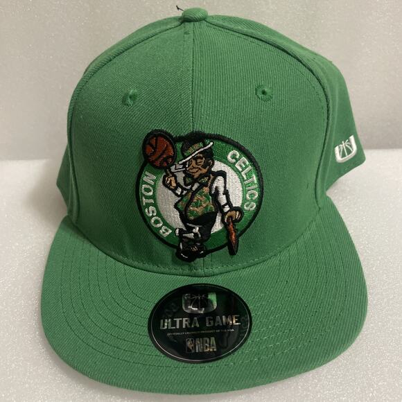 ULTRA GAME BOSTON CELTICS‎ LOGO SNAPBACK HAT OSFM NEW $40 - Picture 1 of 7